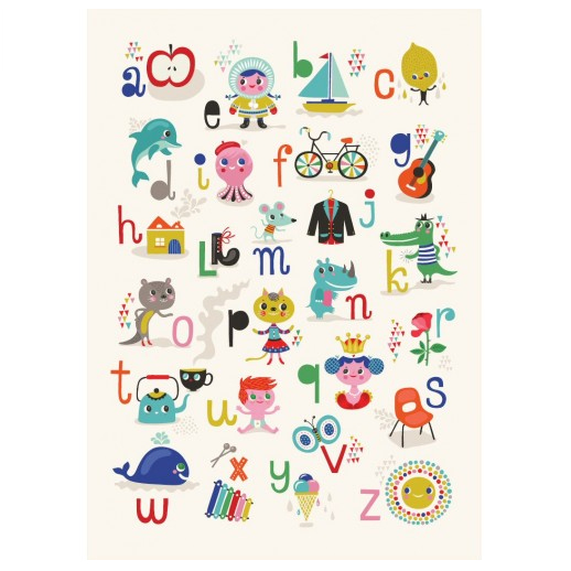 Betere ABC poster | Alfabet met klankzuivere letters PL-73