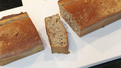 recept voor havermout cake met banaan en walnoot