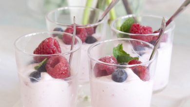 yoghurt mousse met frambozen smaak | AllinMam.com recepten