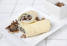 wrap met champignons en roomkaas