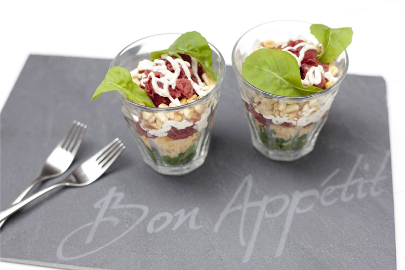 Recept voor carpaccio in een glaasje - AllinMam.com