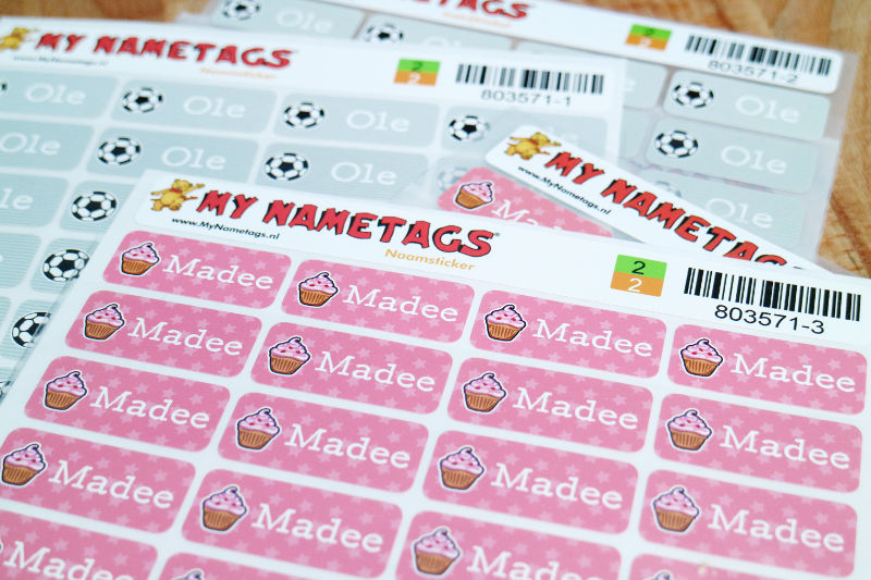 Win naamstickers en instrijklabels - AllinMam.com