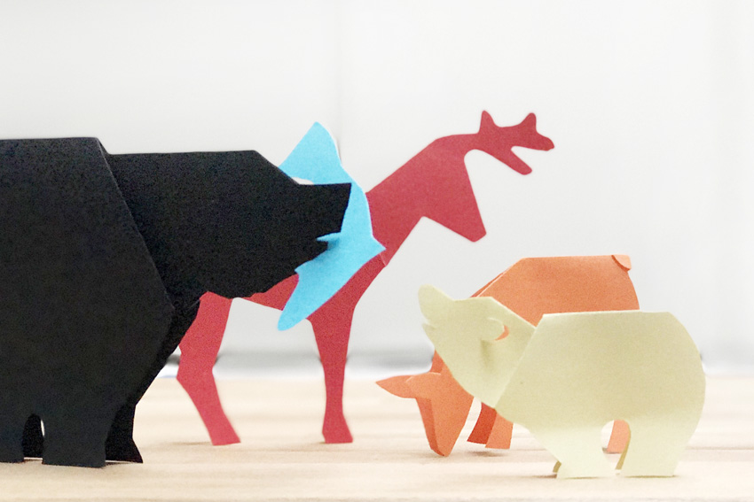 Oost Inspiratie Onderscheiden Papieren dieren vouwen en knippen - AllinMam.com