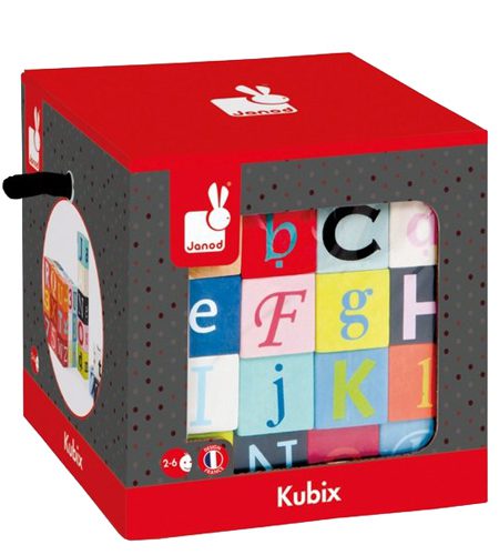 Janod Kubix 40 Blokken Letters en Cijfers