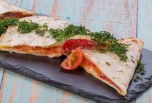 Piadina met vulling van rucola, serranoham en mozzarella - AllinMam.com