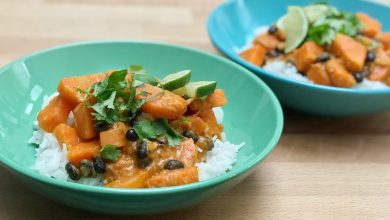 Zoete aardappel curry uit de MaaltijdMatch app - AllinMam.com