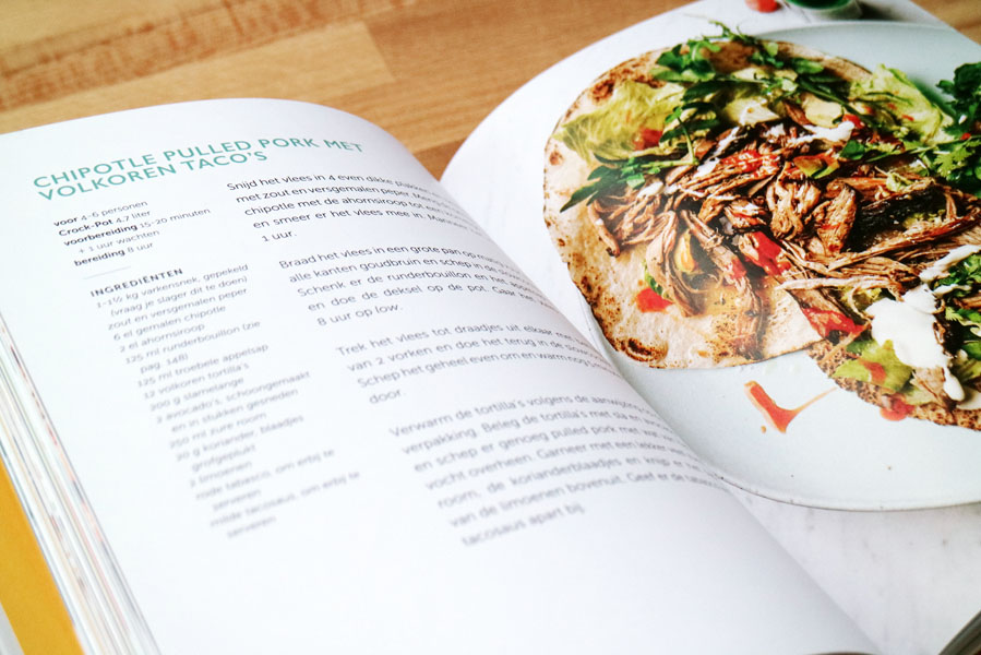 Het Crockpot boek binnenzijde slowcooker recepten kookboek