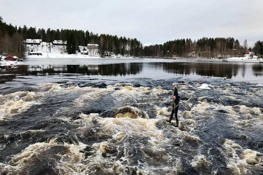 Zip lining at Varjola, Kuusa, Finland - AllinMam.com