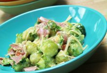 Ketogeen recept met spruitjes en salami - AllinMam.com