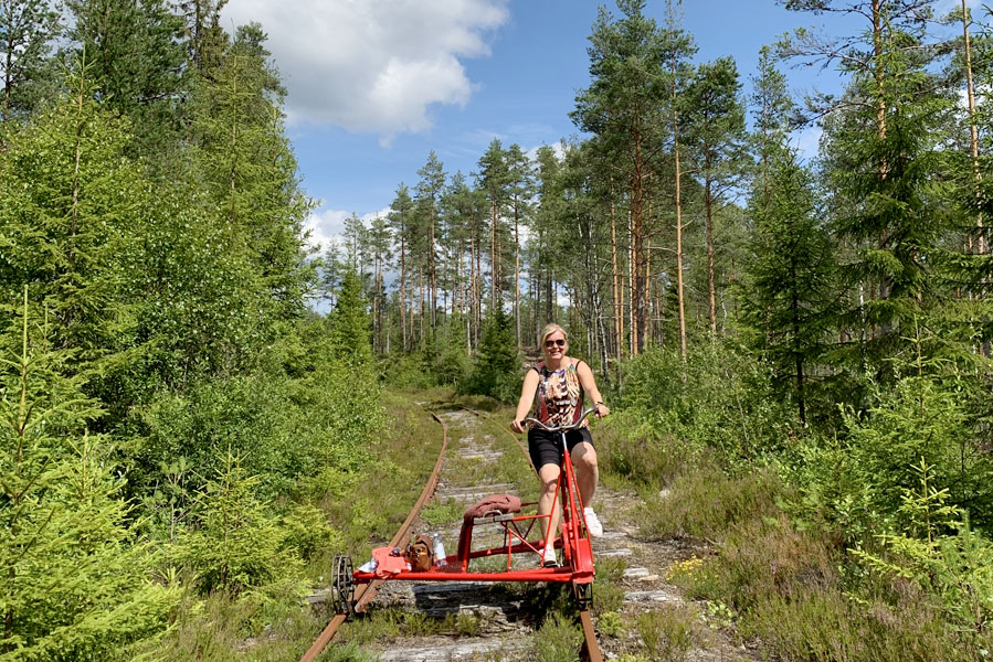 Gezinsvakantie in Zweden: Wat te doen in Värmland? Spoorfietsen in Värmland - AllinMam.com