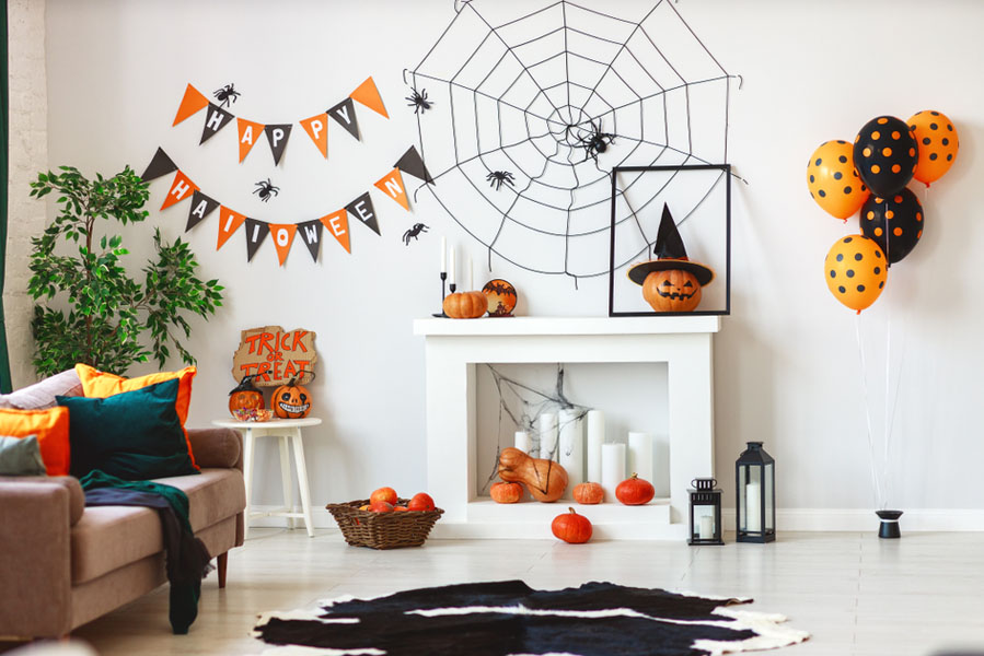 Halloween muur - 15 Halloween ideeën voor in huis - AllinMam.com