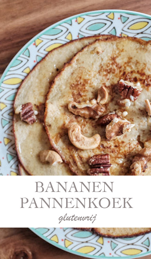 Bananen pannenkoek met gebrande noten - AllinMam.com