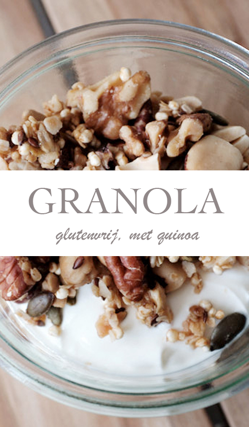 Recept voor glutenvrije granola met quinoa - AllinMam.com