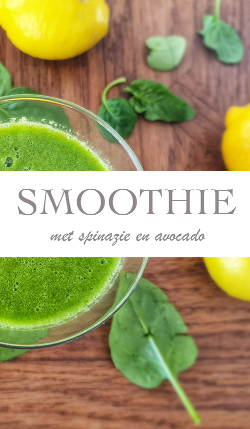 Recept groene smoothie met spinazie en avocado - AllinMam.com