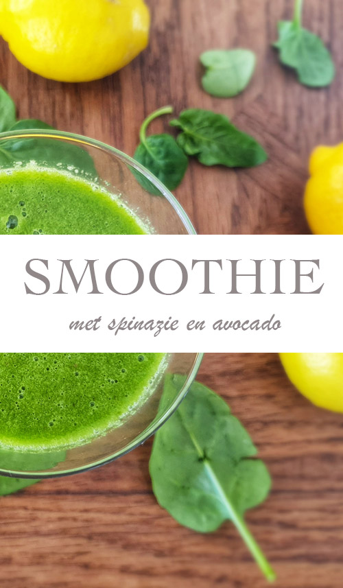 Recept groene smoothie met spinazie en avocado - AllinMam.com