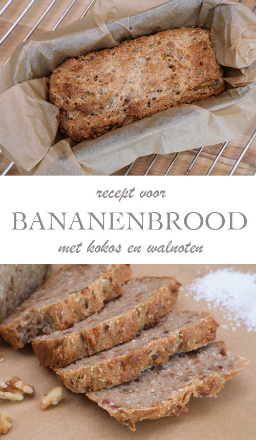 Bananenbrood met walnoten en kokos - AllinMam.com