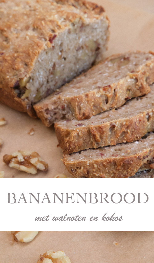 Bananenbrood met walnoten en kokos - AllinMam.com