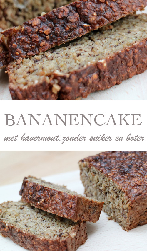 Bananencake zonder boter en suiker, mét havermout - AllinMam.com