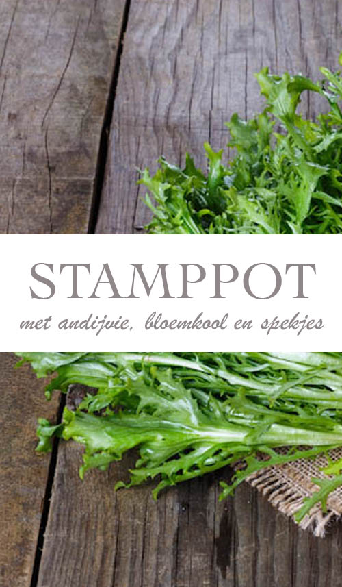 Recept koolhydraatarme andijviestamppot met spekjes - AllinMam.com