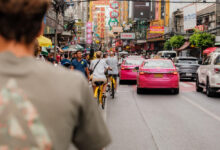Fietstocht in Bangkok AllinMam