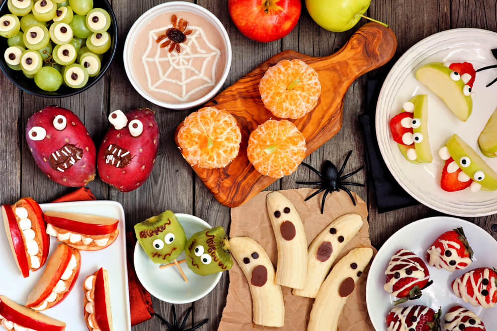 Fruit Halloween traktatie zonder snoep